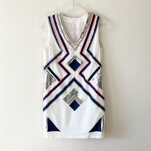 Sass and Bide 100% Silk Embroidered Beaded Sequin Shift Dress
